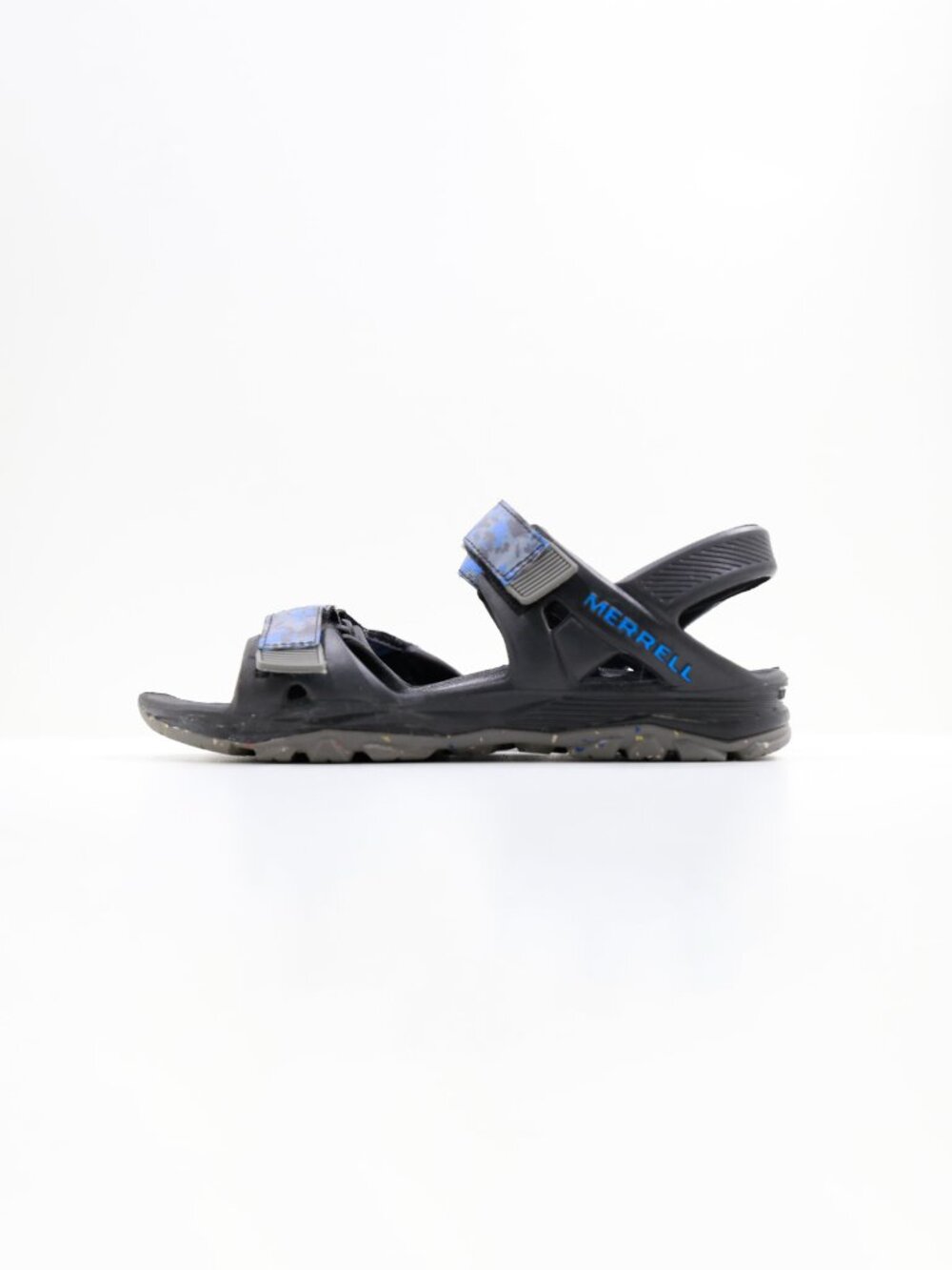 Merrell Hydro Drift Black & Blue Lightweight Water Sandals - Youth 4